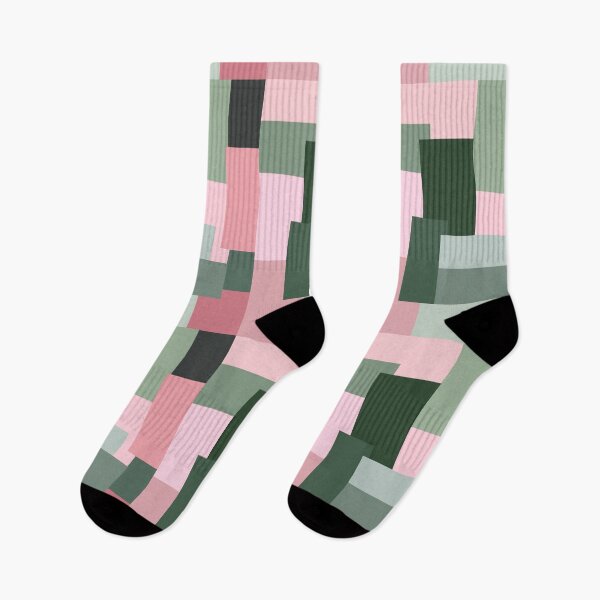 Item preview, Pink and Green Abstract Geometric designed and sold by OneThreeSix.
