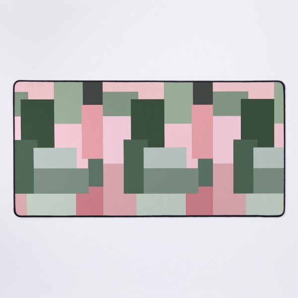 Item preview, Pink and Green Abstract Geometric designed and sold by OneThreeSix.