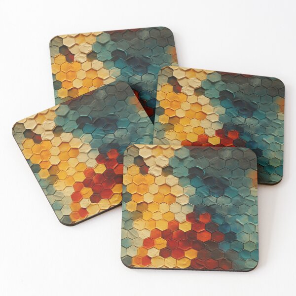 Item preview, Honeycomb Impasto Pattern designed and sold by Nicholas Panek.