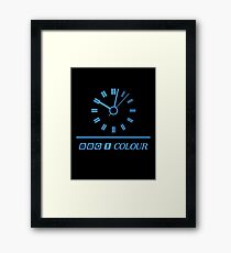 Retro BBC clock Framed Print
