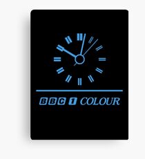 Retro BBC clock Canvas Print