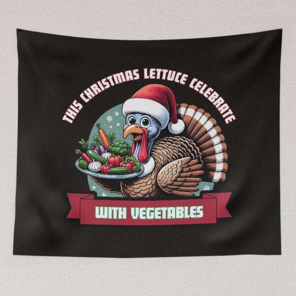 Item preview, This Christmas Lettuce Celebrate With Vegetables designed and sold by elynne9.