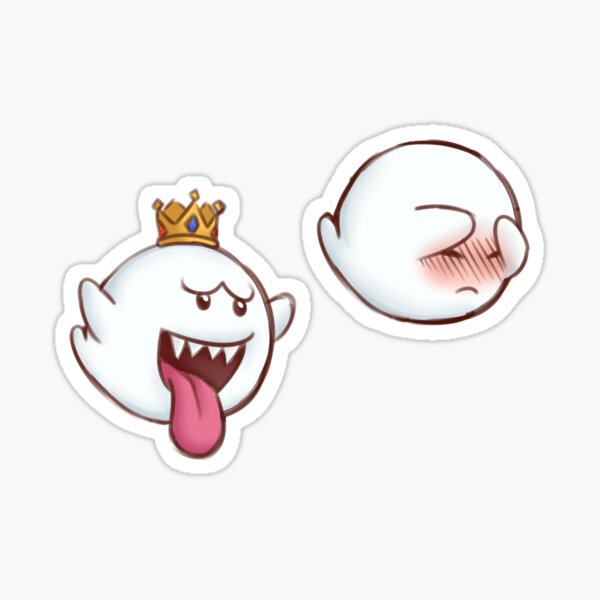 Boo! Mirrored Sticker