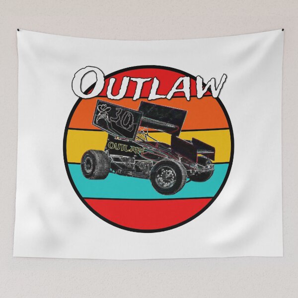 Item preview, Dirt Track Winged Outlaw Sprint Car Race Car designed and sold by BubbaCommerce.