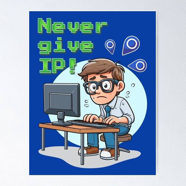 Vista previa del artículo con la obra «¡Nunca des la IP!», diseñado y vendido por Alluring Strokes Repository.