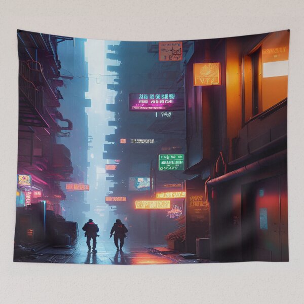 Item preview, Cyberpunk Alleys designed and sold by I-A-Troy.