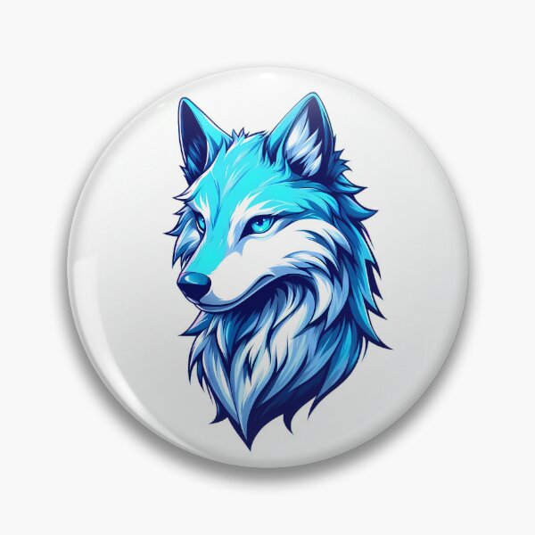 Item preview, Blue Wolfdog in Anime Style: A Manga-Inspired Masterpiece designed and sold by Kittyzens.