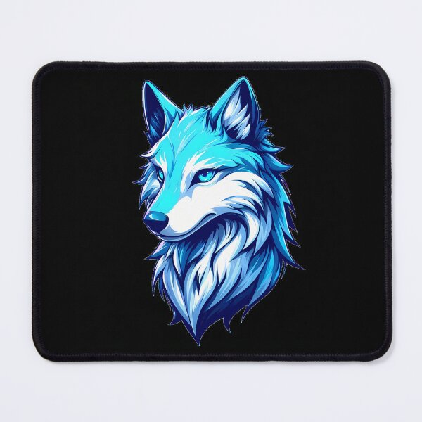 Item preview, Blue Wolfdog in Anime Style: A Manga-Inspired Masterpiece designed and sold by Kittyzens.