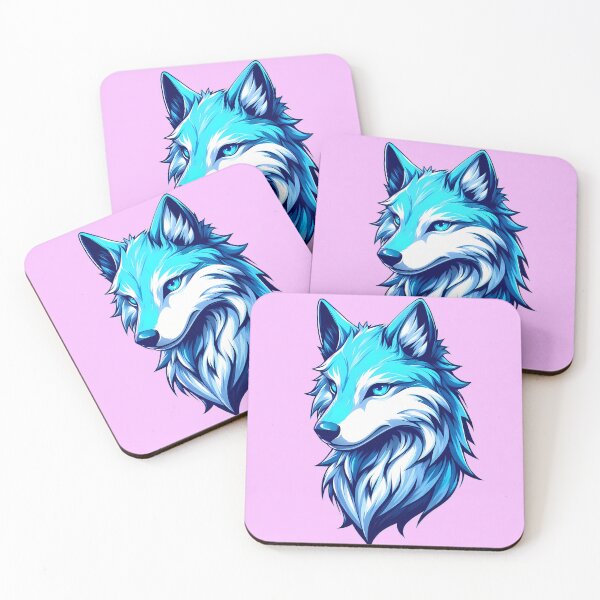Item preview, Blue Wolfdog in Anime Style: A Manga-Inspired Masterpiece designed and sold by Kittyzens.