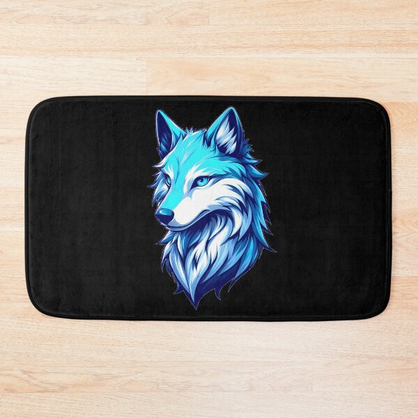 Item preview, Blue Wolfdog in Anime Style: A Manga-Inspired Masterpiece designed and sold by Kittyzens.