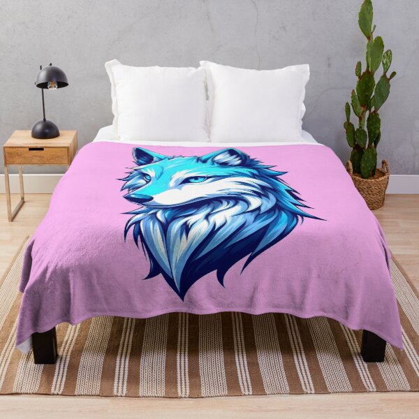 Item preview, Blue Wolfdog in Anime Style: A Manga-Inspired Masterpiece designed and sold by Kittyzens.