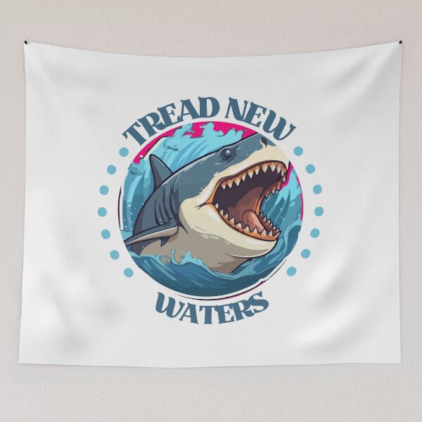 Item preview, Tread New Waters Shark Out of Water designed and sold by ChibiCollectors.