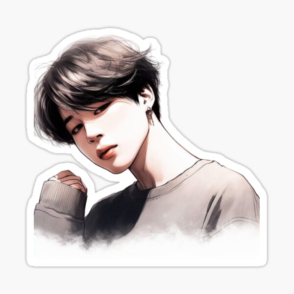 Artikel-Vorschau von Digitales Porträt von BTS Jimin, designt und verkauft von seokjinnieworld.