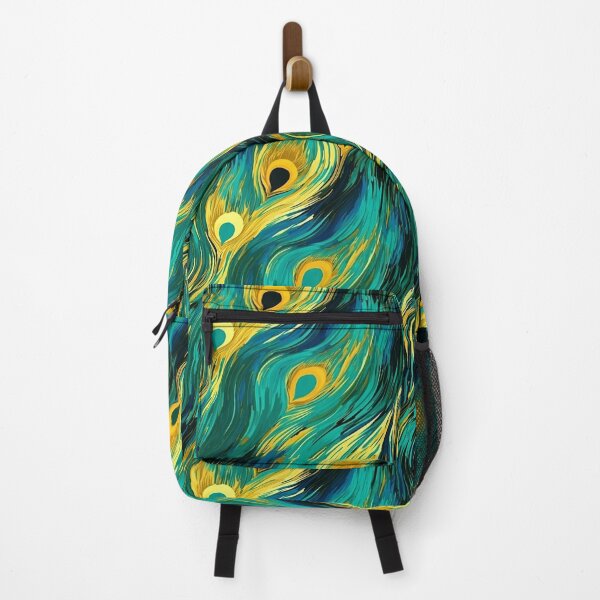 Item preview, Krishna's Ethereal Dance: Golden Waves of Peacock Majesty designed and sold by 21 Tulips.