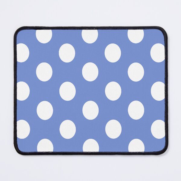 Item preview, Large WHITE & DANUBE BLUE POLKA DOTS designed and sold by RachelMacht.