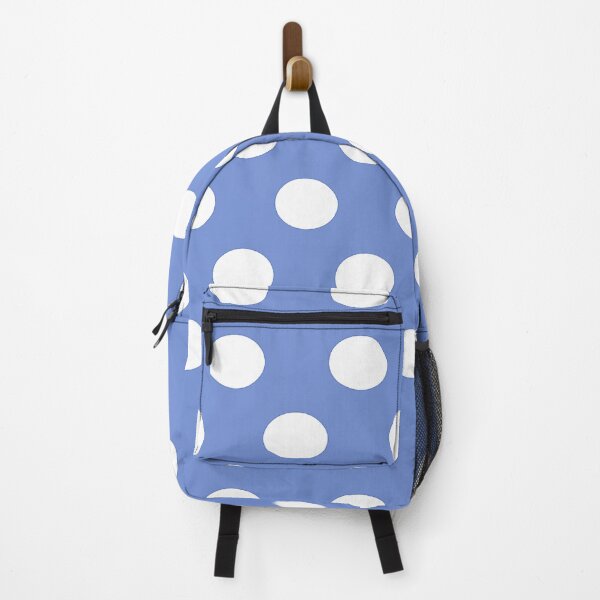 Item preview, Large WHITE & DANUBE BLUE POLKA DOTS designed and sold by RachelMacht.