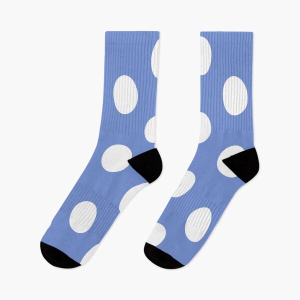 Item preview, Large WHITE & DANUBE BLUE POLKA DOTS designed and sold by RachelMacht.