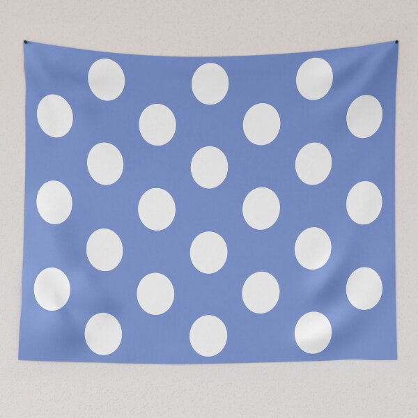 Item preview, LUNARES BLANCOS Y AZUL DANUBIO GRANDES designed and sold by RachelMacht.