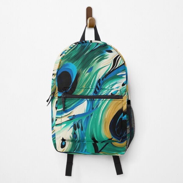 Item preview, Krishna's Celestial Whisper: Peacock Elegance in Verdant Hues designed and sold by 21 Tulips.