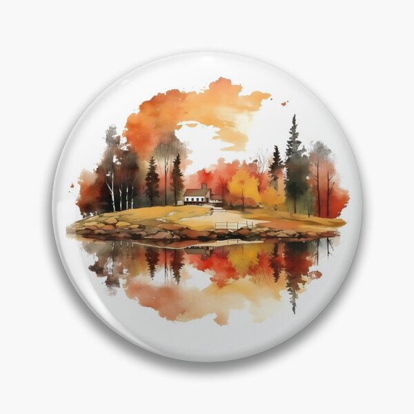 Item preview, autumn landscape designed and sold by OkTiDesign.