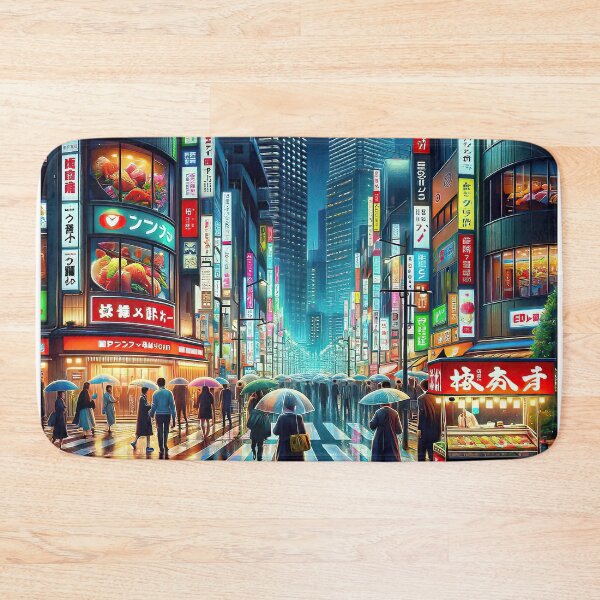 Item preview, Tokyo By Night - AI Art designed and sold by Oilix.