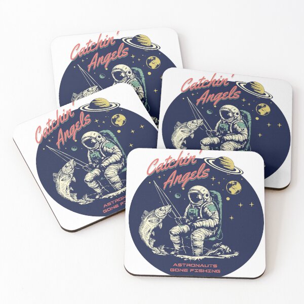Item preview, Astronaut Gone Fishing Vintage Aesthetic Design designed and sold by CheekyChimpCo.