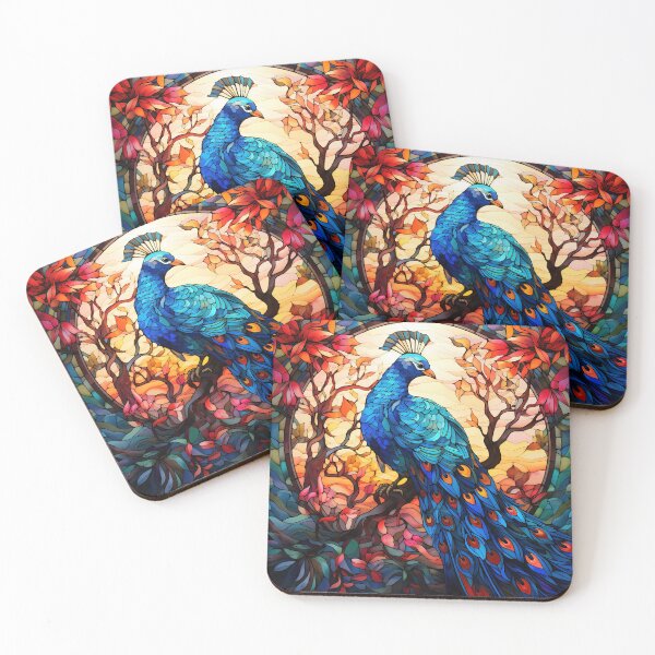 Item preview, Colorful peacock  mosaic  designed and sold by Inktown.