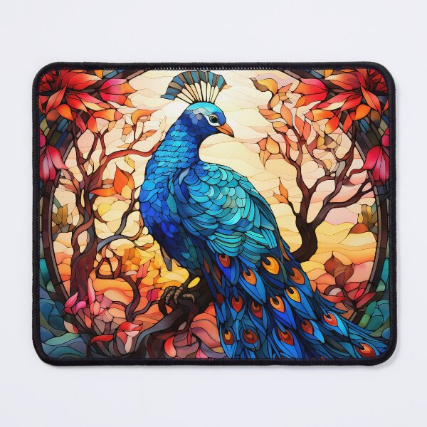 Item preview, Colorful peacock mosaic designed and sold by Inktown.