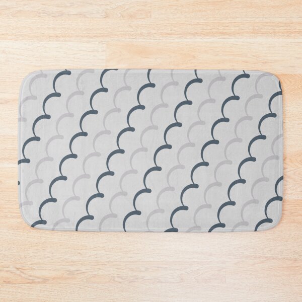 Item preview, Gray Soft White Semi-Circle Curves Waves Lines Spiral Crescent Arc Architectural Simple Art Deco Geometry designed and sold by PenguinForests.