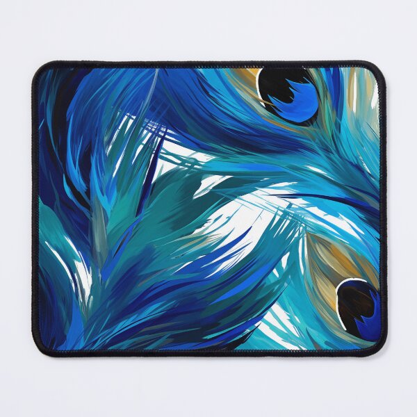 Item preview, Krishna's Divine Dance: Azure Peacock Splendor designed and sold by 21 Tulips.