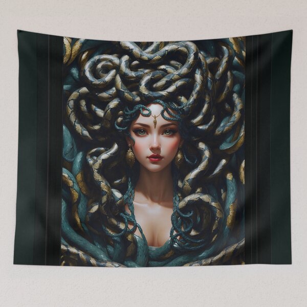 Item preview, Daughter Of The Snakes Captivating AI Concept Art by Xzendor7 designed and sold by Xzendor7 Digital Art Creations.
