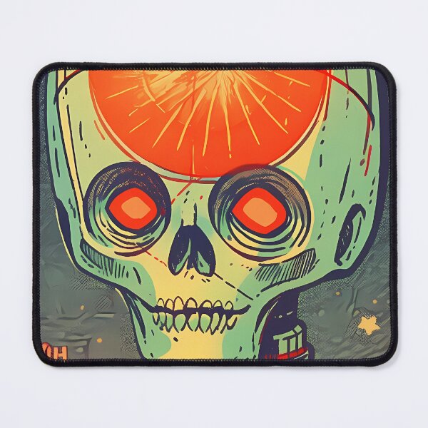 Item preview, Soviet Space Program- Alien Skull Stamp 8 designed and sold by octoboobs.