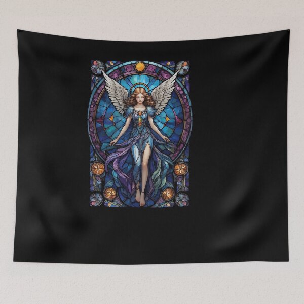 Aperçu de l'œuvre Motif d'ange en vitrail créée et vendue par Desfix.
