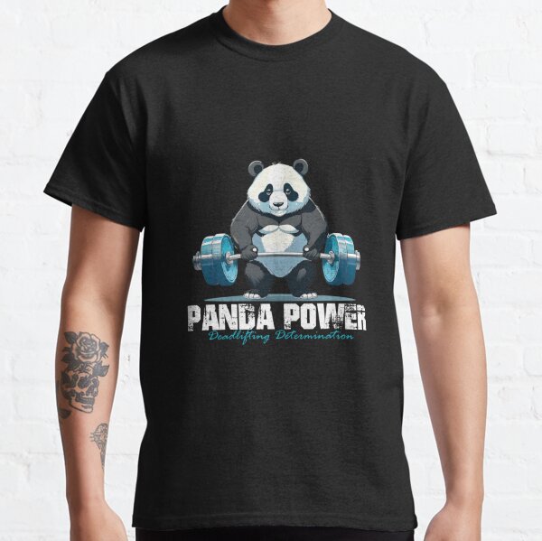 Panda Deadlift gift bodybuilder powerlifter Bear Men's T-Shirt