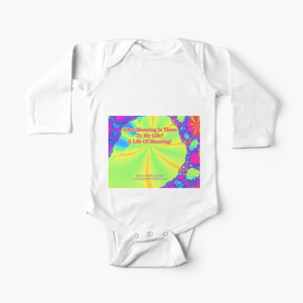 A Life Of Meaning Long Sleeve Baby One-Piece