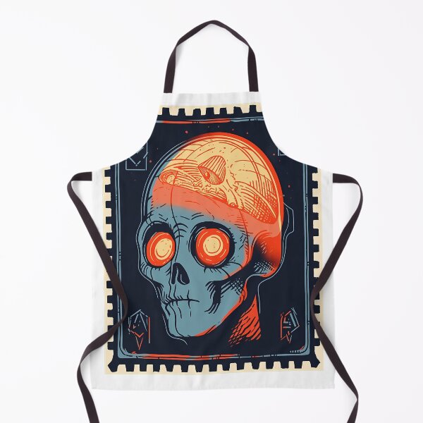 Item preview, Soviet Space Program- Alien Skull Stamp 9 designed and sold by octoboobs.