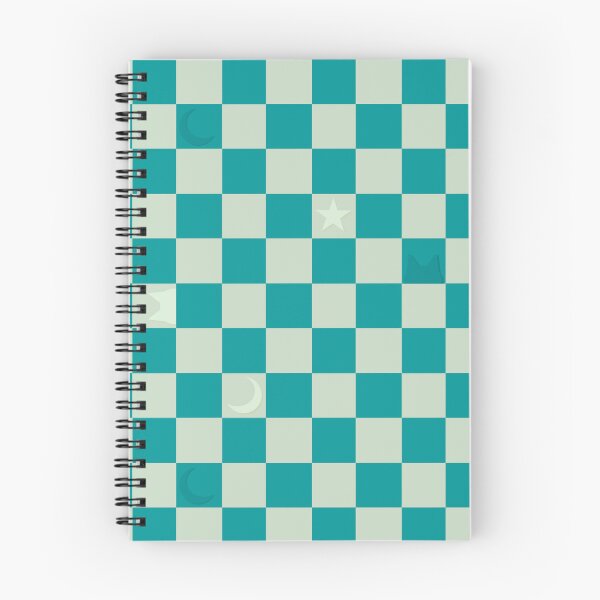 Item preview, Cats and Moon Chequer Pattern - Blue designed and sold by AcePopDesigns.