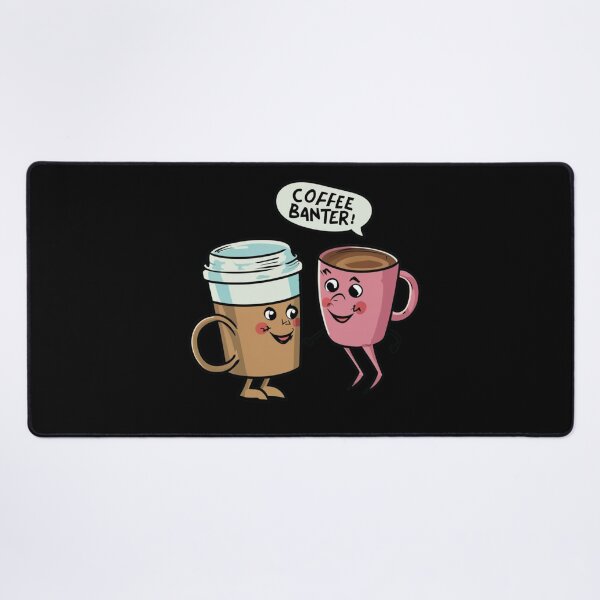 Artikelvorschau, „Witziges ‚Coffee Banter‘ Tassen-T-Shirt“ entworfen und verkauft von AI-volution.