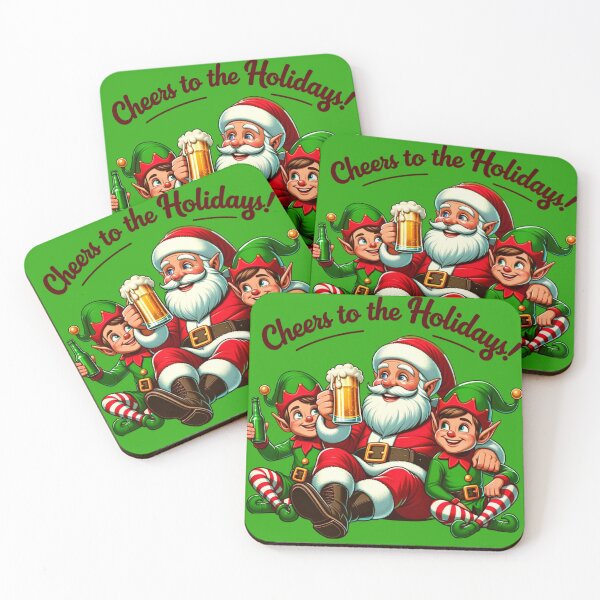 Item preview, Cheers to the Holidays designed and sold by DadDrivenDesign.