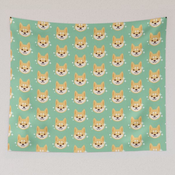 Item preview, Shibetto Cute Shiba Inu face with stars designed and sold by MINIMOillu.