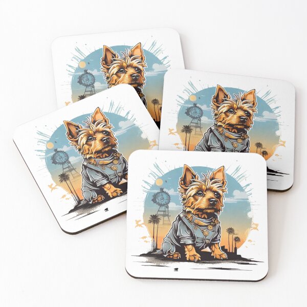 Item preview, Silky Sunset: Australian Silky Terrier's Evening Bliss designed and sold by Fenomena Designs.
