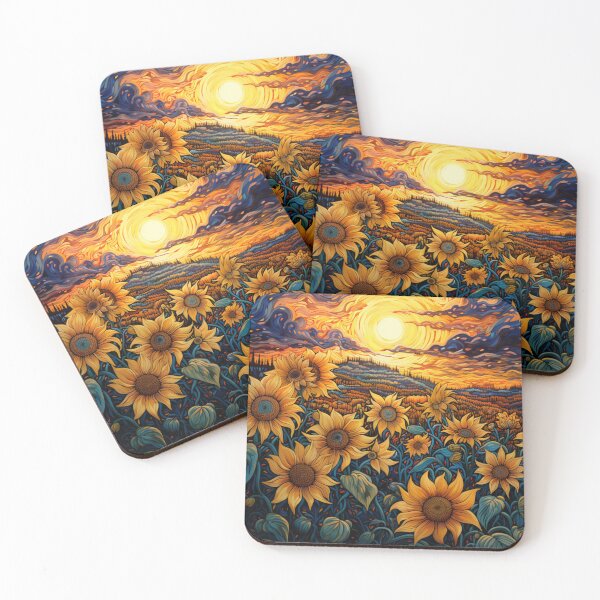 Item preview, Sunflowers Feild Sunrise designed and sold by Hartbecke.