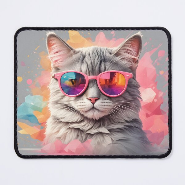 Item preview, colorful cat designed and sold by InnovaDigital.