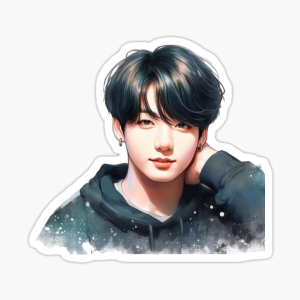 jungkook golden green cover Sticker for Sale by seokjinnieworld