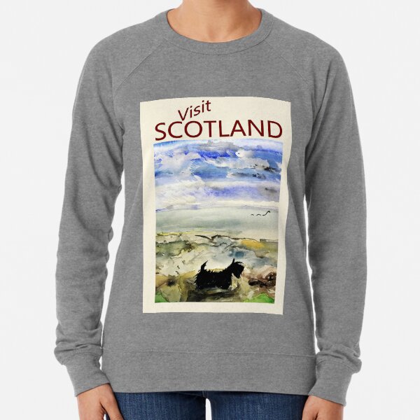 Scottie Dog 'Visit SCOTLAND' Lightweight Sweatshirt