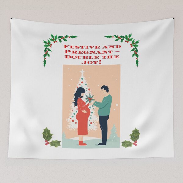 Item preview, Festive and Pregnant – Double the Joy designed and sold by Mechanical-Artt.