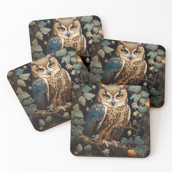 Item preview, Owl Sitting on an Oak Tree Branch designed and sold by Hartbecke.
