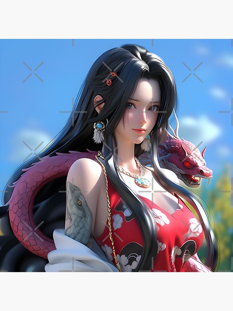 Boa Hancock OP Cute Anime Girl Greeting Card