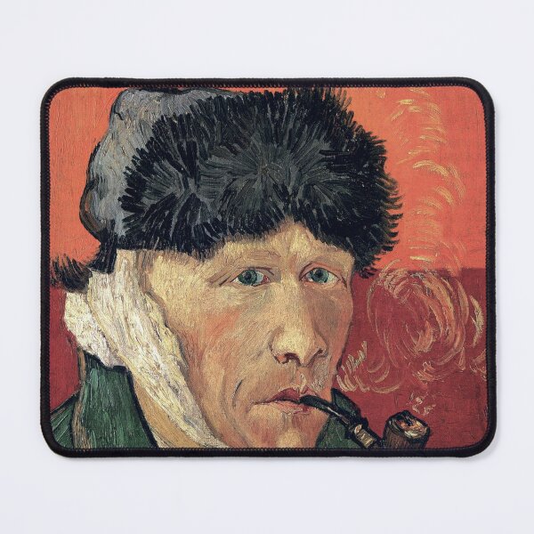 Item preview, Self-Portrait with Bandaged Ear and Pipe designed and sold by Suzana Djordjevic.