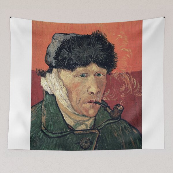 Item preview, Self-Portrait with Bandaged Ear and Pipe designed and sold by Suzana Djordjevic.